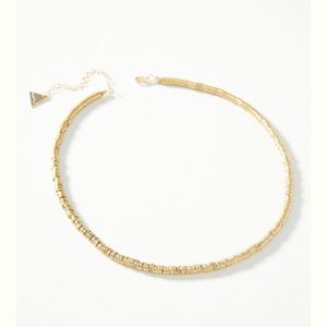 Simple elegant gold plate necklace